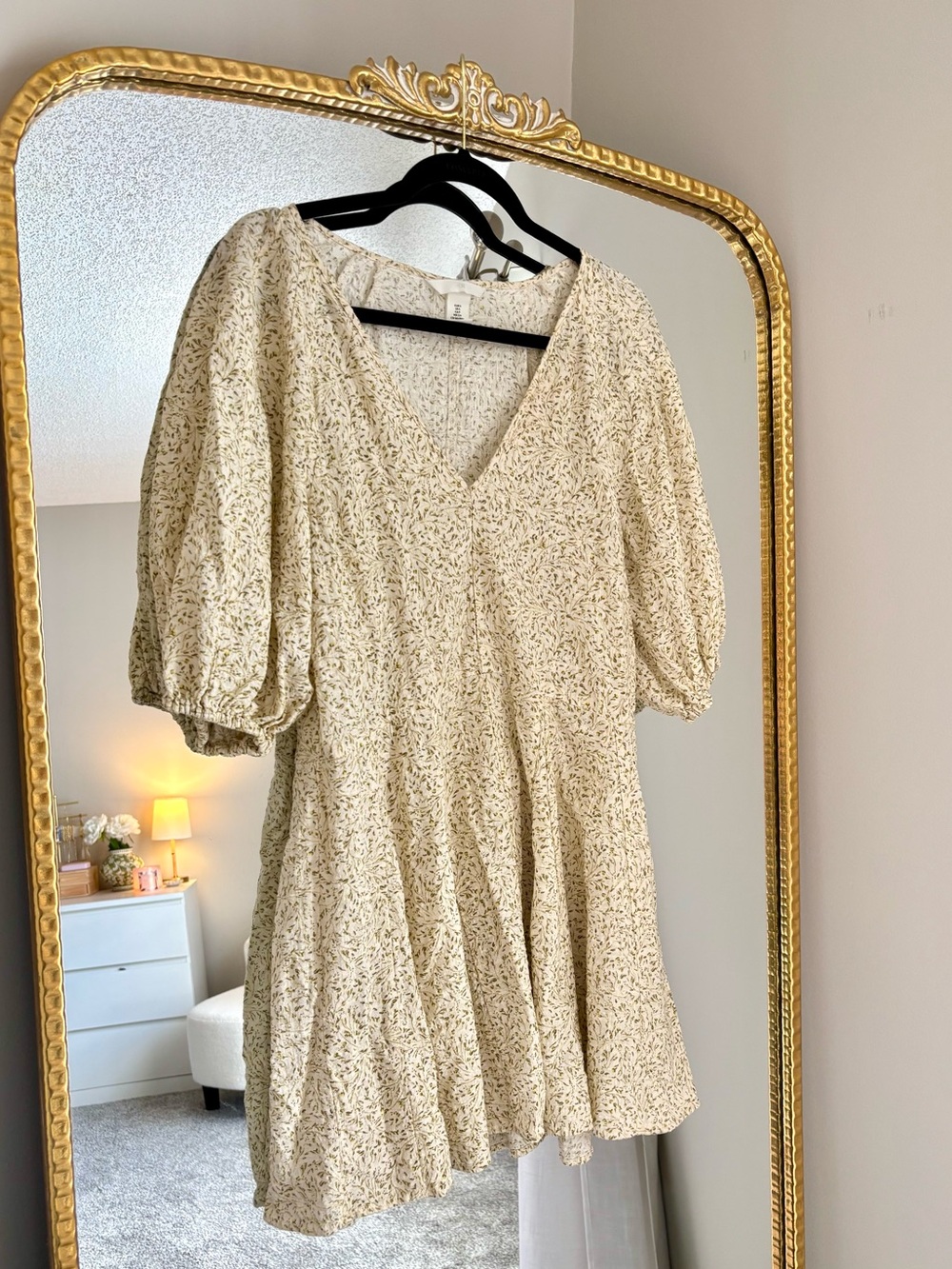 H&M Mini Floral Dress with A-Line Detail